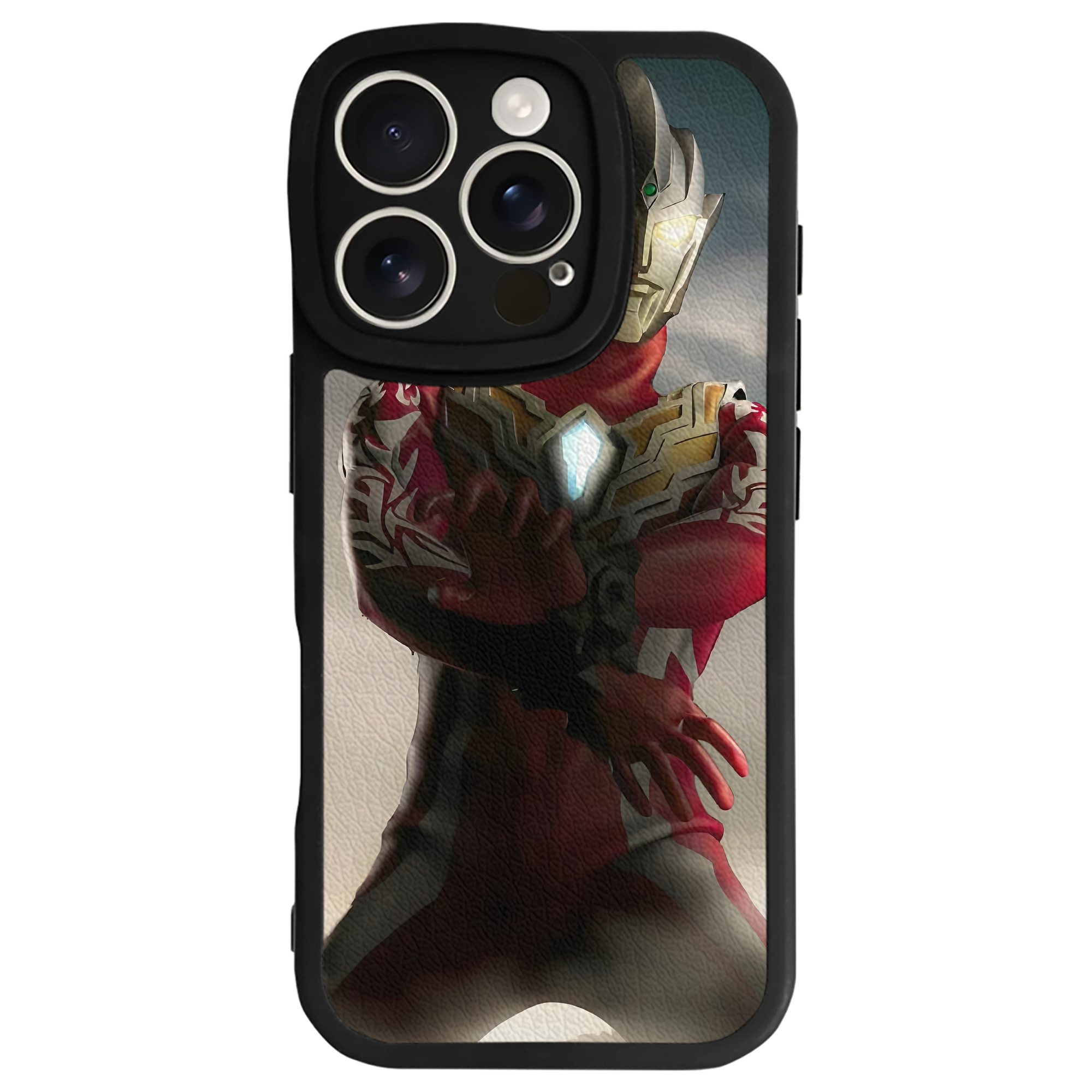 （画像用） ウルトラマン Ultraman 【iPhone 16シリーズ対応】シリコンスマホケース（レザー調） 材質：シリコン